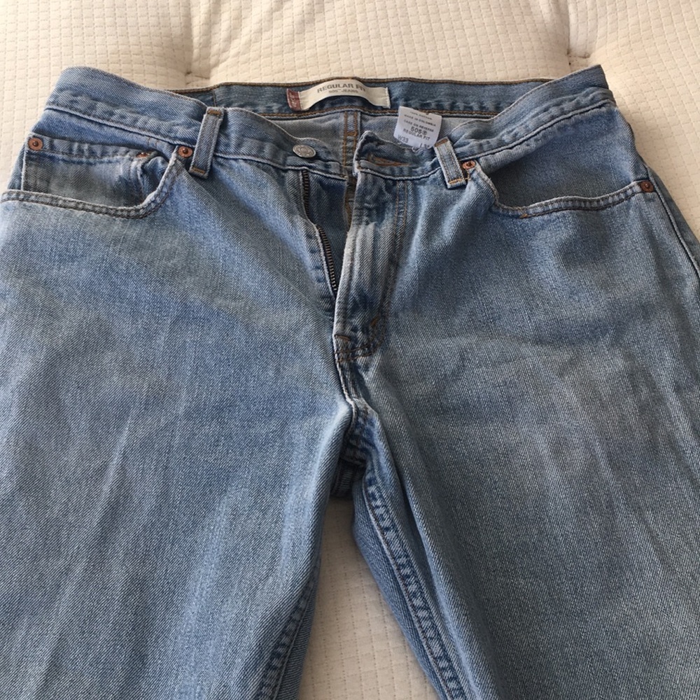 Men Levi’s Jeans Regular Fit 505 Size 33X32 - Picture 4 of 8